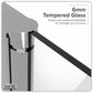 Baridi Pivot Shower Door 800 x 1850mm, 6mm Tempered Glass, Reversible - Chrome DH303