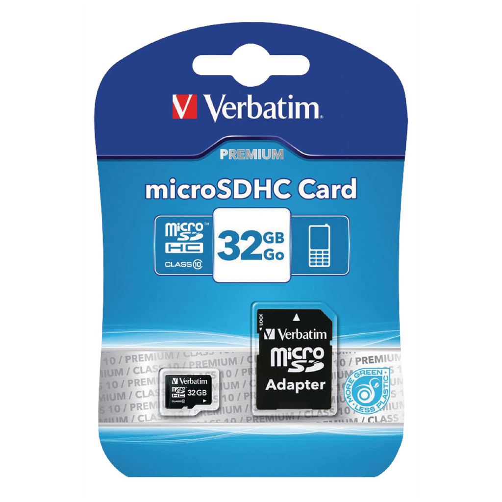 Verbatim Micro SDHC Card 32GB Class10