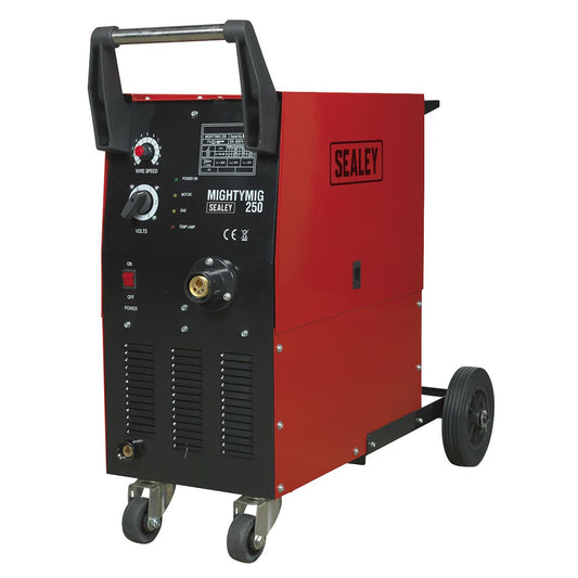 Sealey Professional Gas/No-Gas MIG Welder 250Amp with Euro Torch MIGHTYMIG250