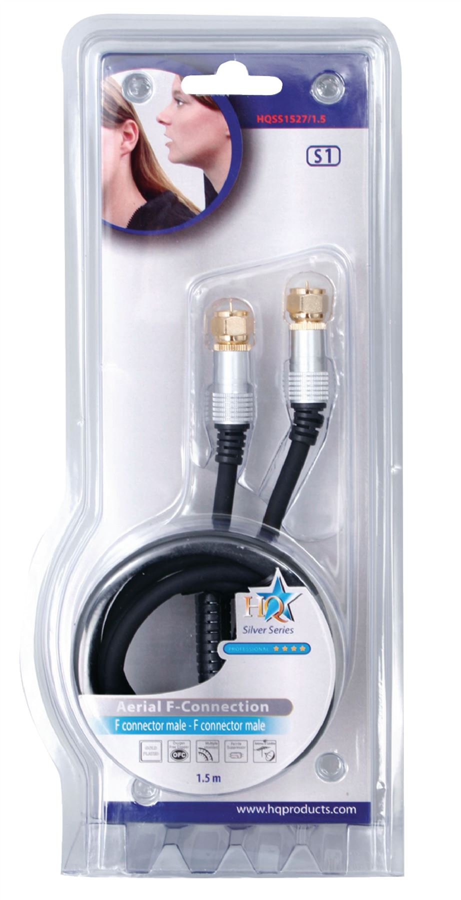 HQ High quality antenna cable 1.50 m