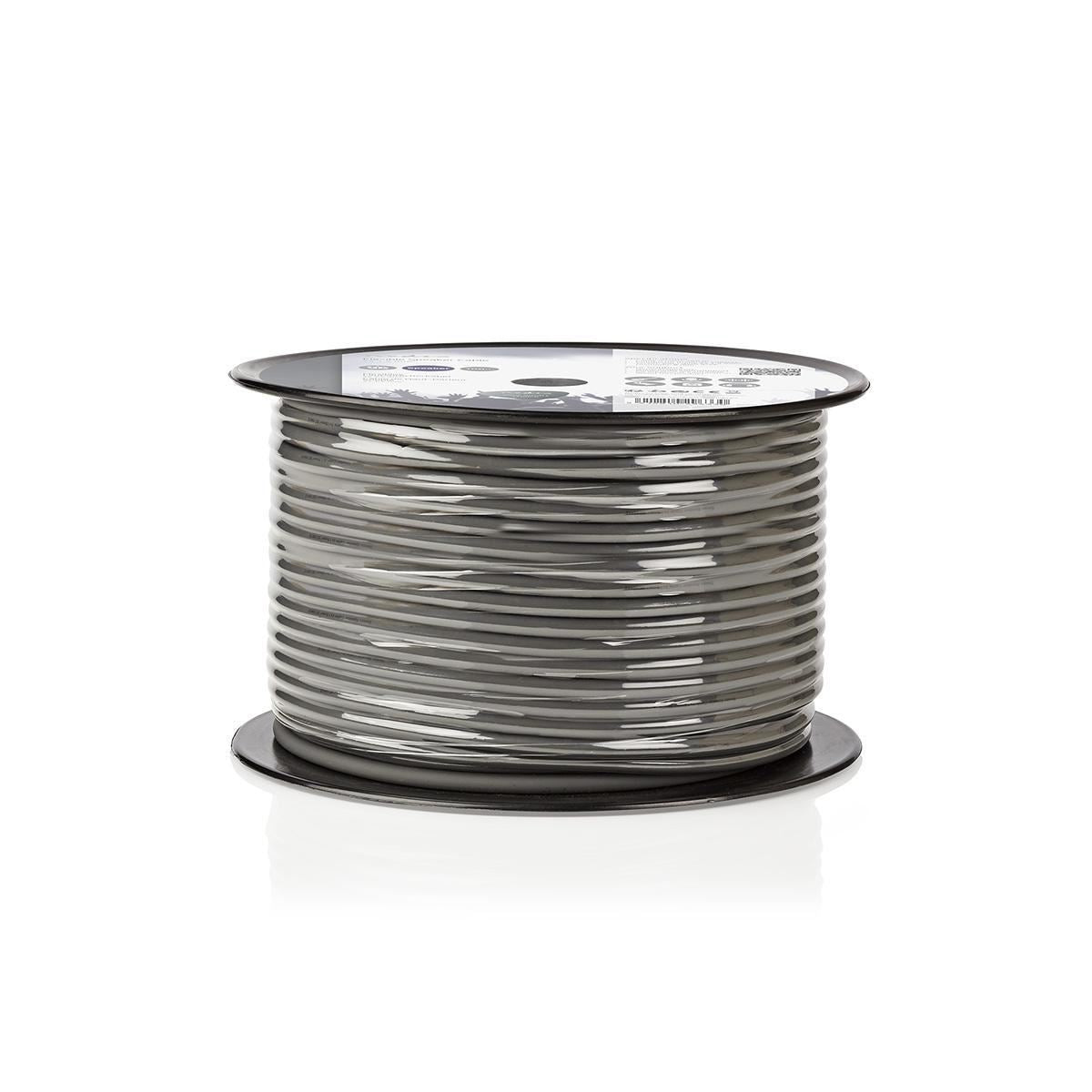 Nedis Flexible Speaker Cable 2x 1.5 mm² 100m Reel Grey COTR15030GY100