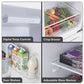 Baridi 60/40 Smart Frost Fridge Freezer 254L Capacity � White DH328