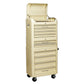 Sealey Retro Style Topchest,Mid-Box & Rollcab Combo 10 Drawer Cream AP28COMBO2