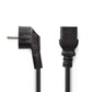 Nedis Power Cable Schuko Plug Angled to IEC-320-C19 2m Black PCGP10300BK20