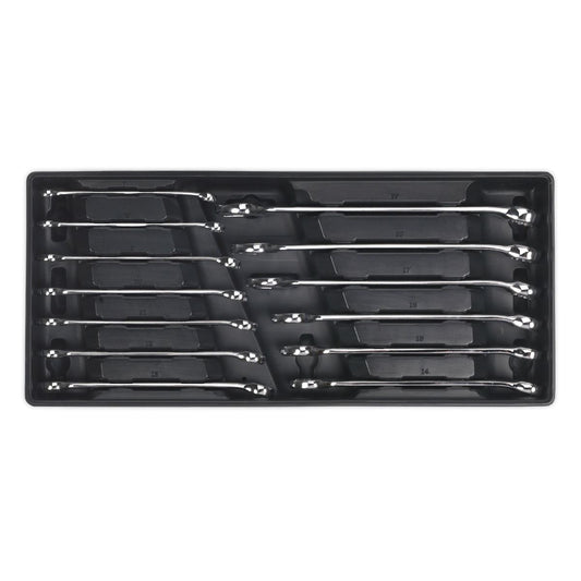 Sealey Tool Tray with Combination Spanner Set 13pc Metric TBT01