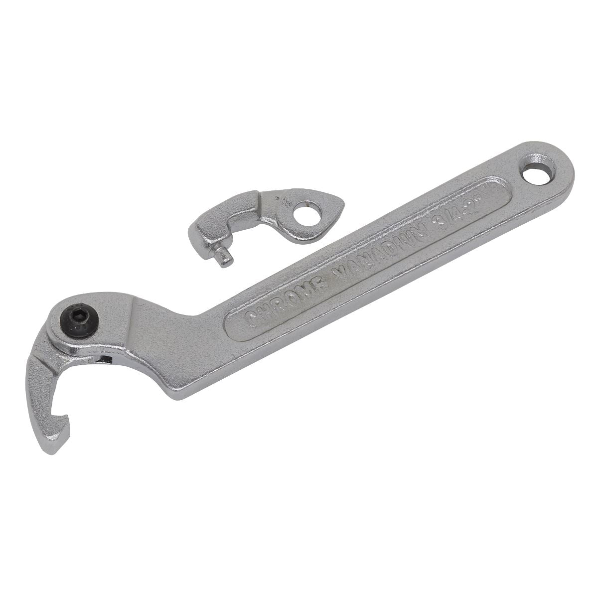 Sealey Adjustable C Spanner - Hook & Pin Wrench Set 3pc 19-51mm SMC2S