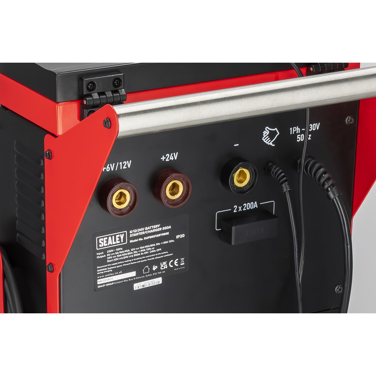 Sealey 6/12/24V Battery Starter/Charger 950A SUPERSTART950E