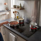 Baridi Integrated Ceramic Hob with 5 Cooking Zones 90cm - Black Glass DH389