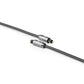 Nedis 1m Digital Audio Cable TosLink Male to TosLink Male Gun Metal Grey Braided - CATB25000GY10