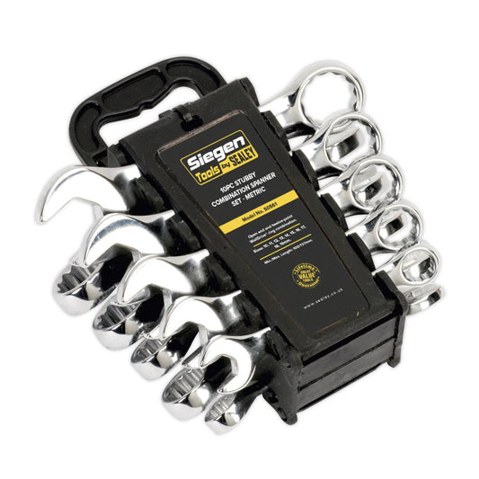 Sealey Combination Spanner Set 10pc Stubby Metric S0561