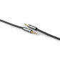 Nedis 2m Stereo Audio Cable 3.5mm Male to 3.5mm Male Gun Metal Grey Braided - CATB22000GY20