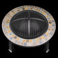 Dellonda 30" Deluxe Traditional Style Fire Pit/Fireplace/Outdoor Heater - Slate DG111