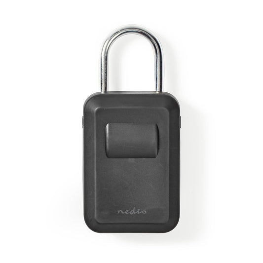 Nedis Vault Key Safe Combination Dial Lock Indoor and Outdoor Black/Silver