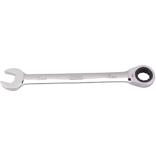 Draper 8230mm Hi-Torq 15mm Metric Ratchet Combi Spanner - 31012