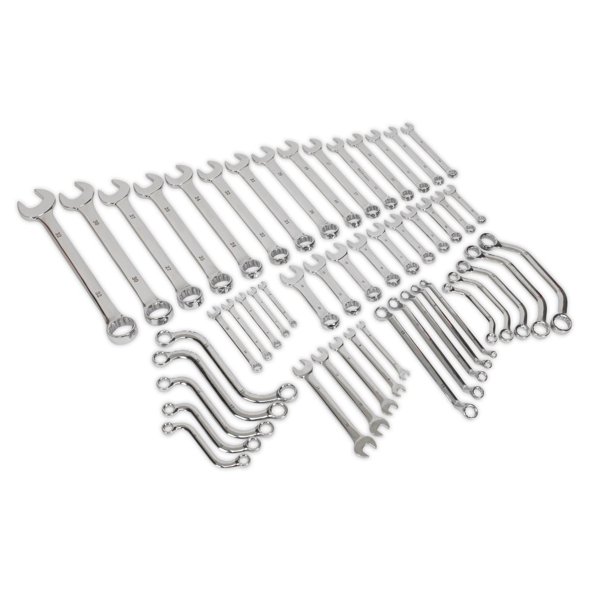 Sealey Multipurpose Spanner Set 50pc Metric S01084