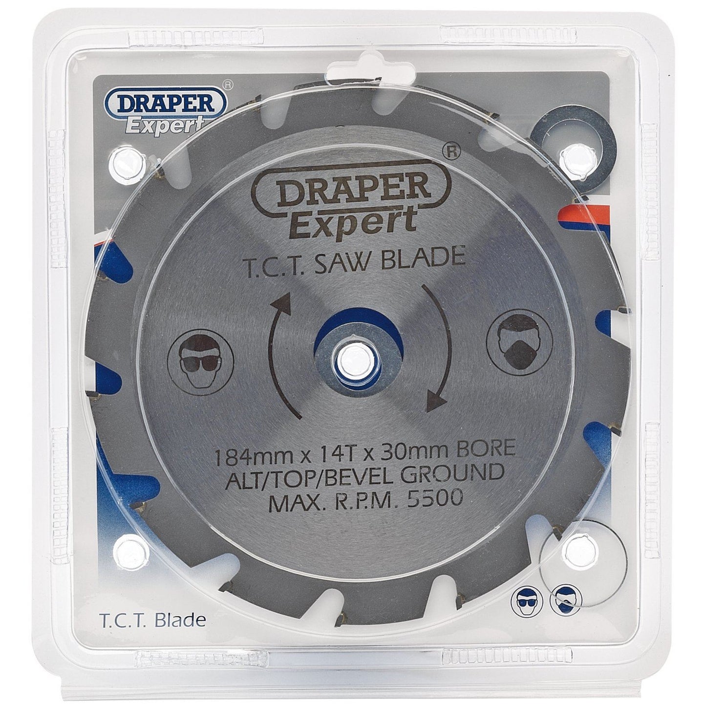 Draper Circular TCT Nail Cutting Saw Blade 184mm x 30mm 28.6mm 20mm 16mm x 14T - 09497