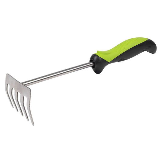 Sealey Hand Rake with Soft Grip Handle & Stainless Steel Tines 310mm GTSG010