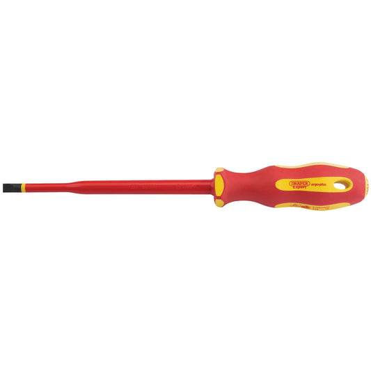 Draper 6.5mm X 150mm Ergo Plus Slimline Plain Slot Vde Screwdriver - 02162