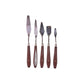 5x Oil Painting Pallette Knife Set Oil Acrylic Flexible Artist Spatula Knives - S0570
