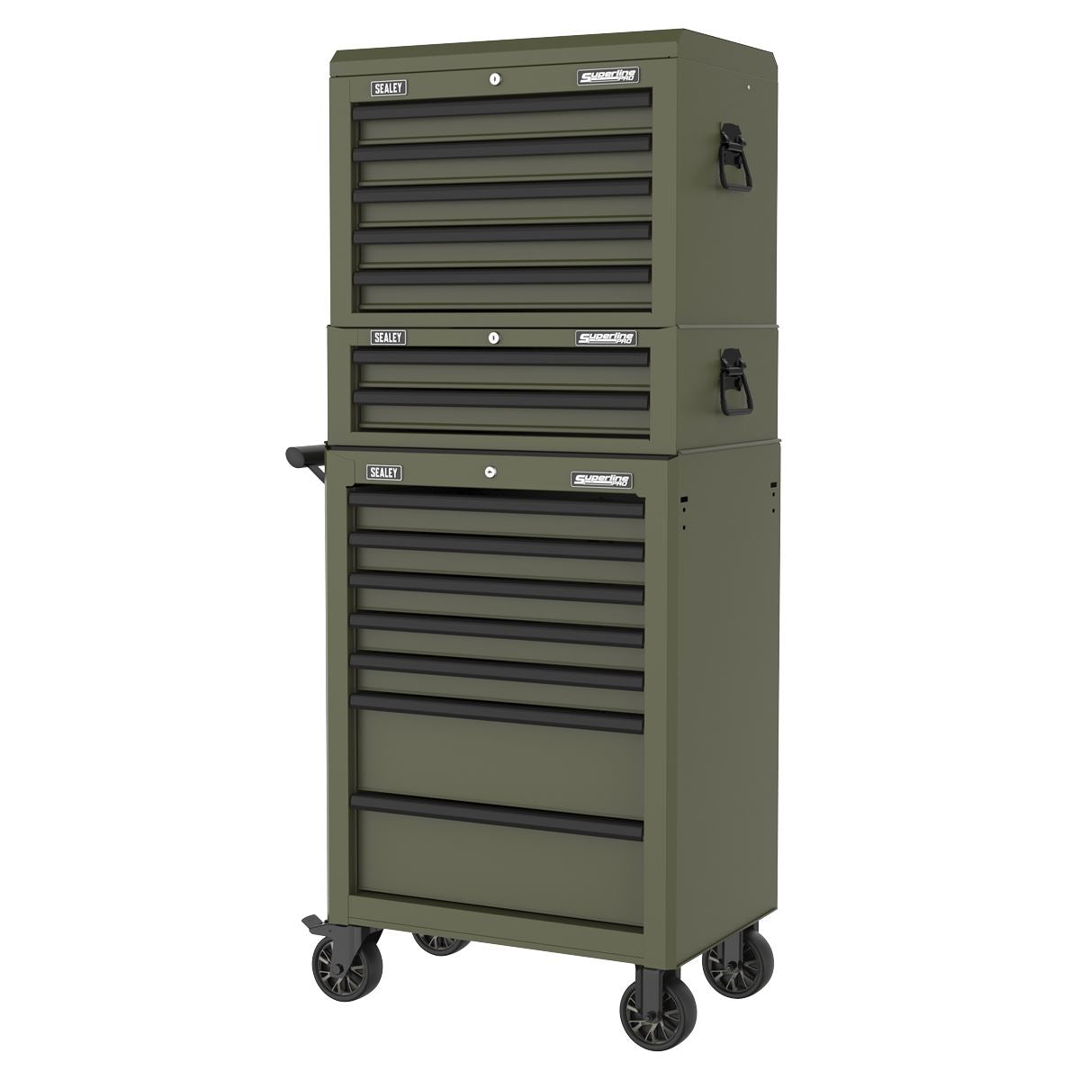 Sealey Superline Pro Mid-Box Tool Chest 2 Drawer - Khaki AP26029TK