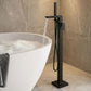 Baridi Freestanding Bath Mixer Tap with Shower - Matt Black DH401