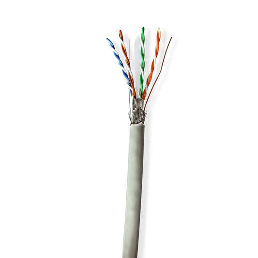 Nedis Network Cable Roll CAT6 Solid S/FTP CCA 305m Indoor Round PVC Pull Box