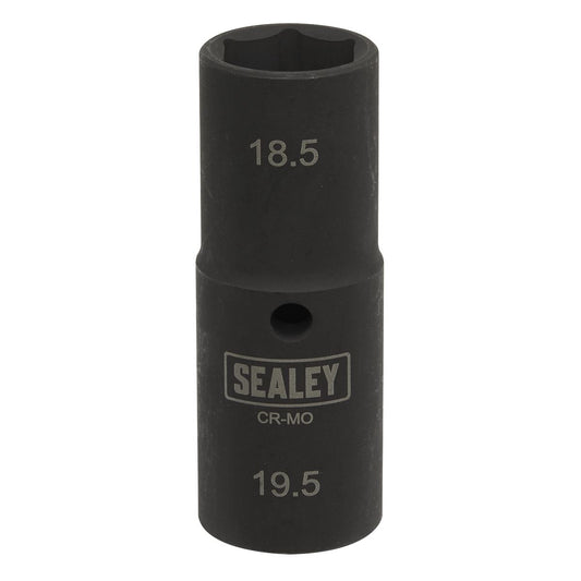 Sealey Deep Impact Socket 1/2"Sq Drive Double Ended 18.5/19.5mm SX1819