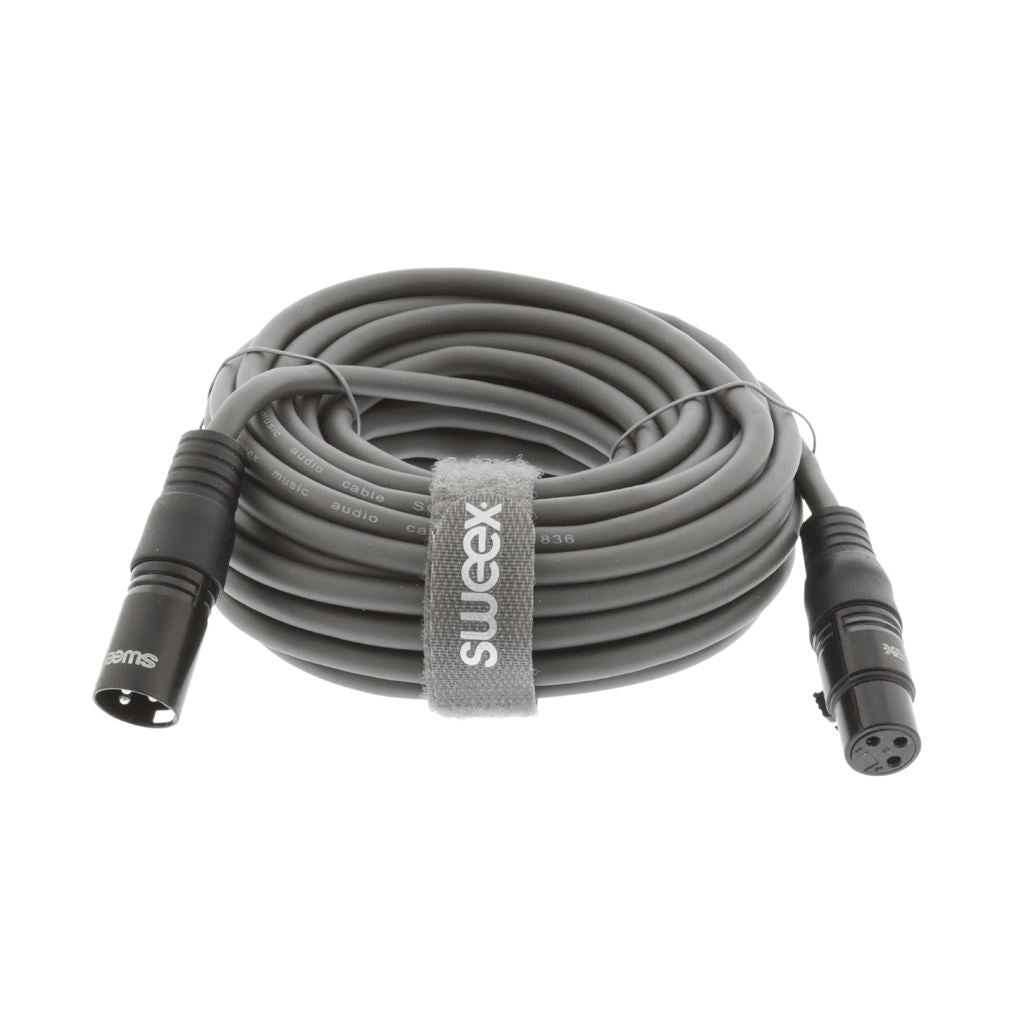Sweex XLR Stereo Cable XLR 3-Pin Male to XLR 3-Pin Female 15m Dark Grey - COTG15010GY150