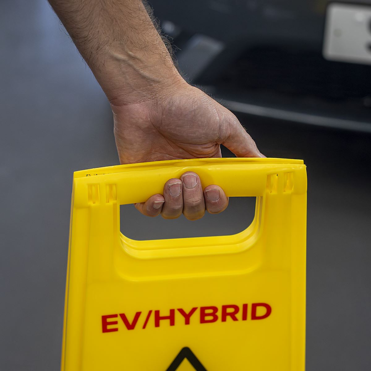 Sealey EV/Hybrid Floor Warning Signs - Pack of 2 EV19