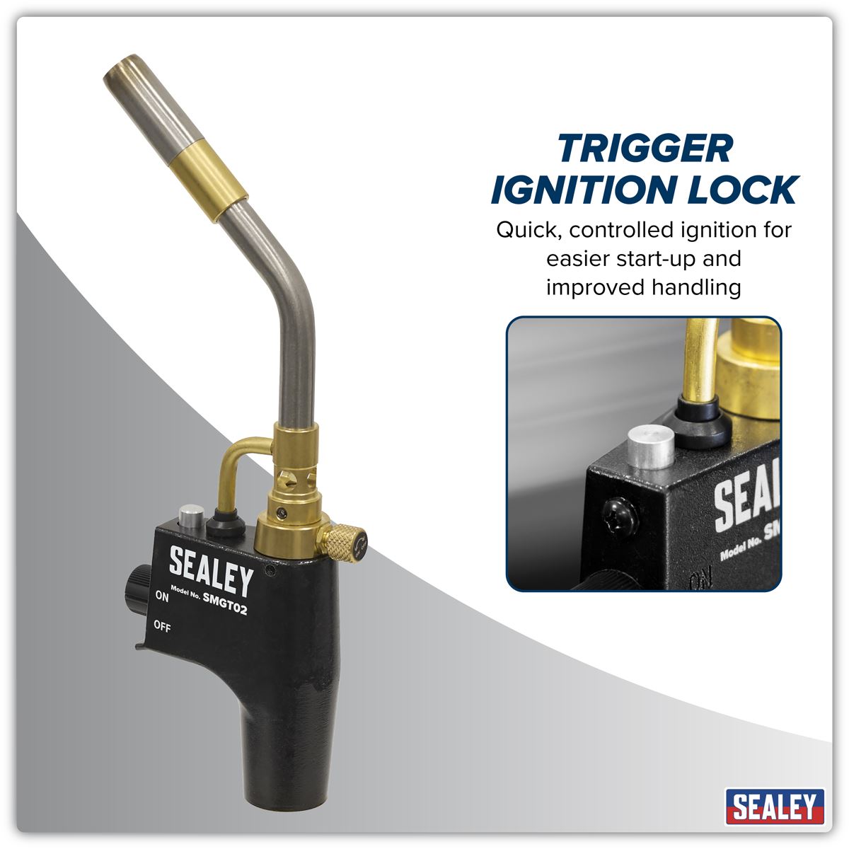 Sealey Industrial MAPP & Propane Gas Brazing Torch SMGT02