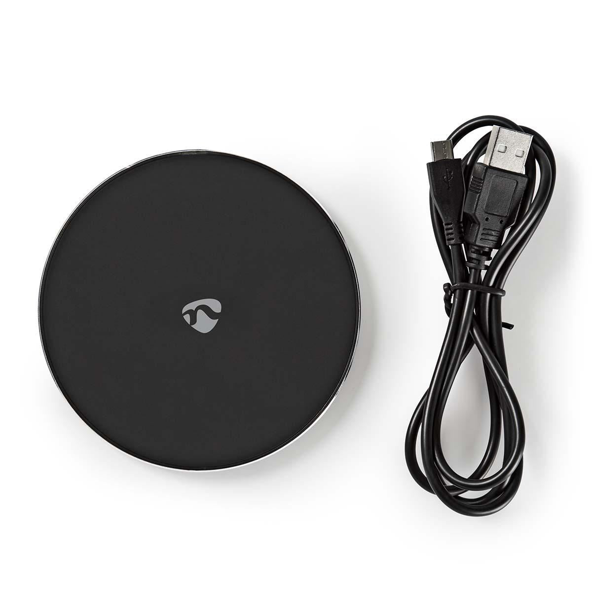Nedis Wireless Fast Charger Station 10W Micro USB Black WCHAQ10W1BK