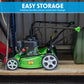 Dellonda Hand Propelled Petrol Lawnmower Grass Cutter, 132cc 16"/40cm 4-Stroke - DG100 DG100