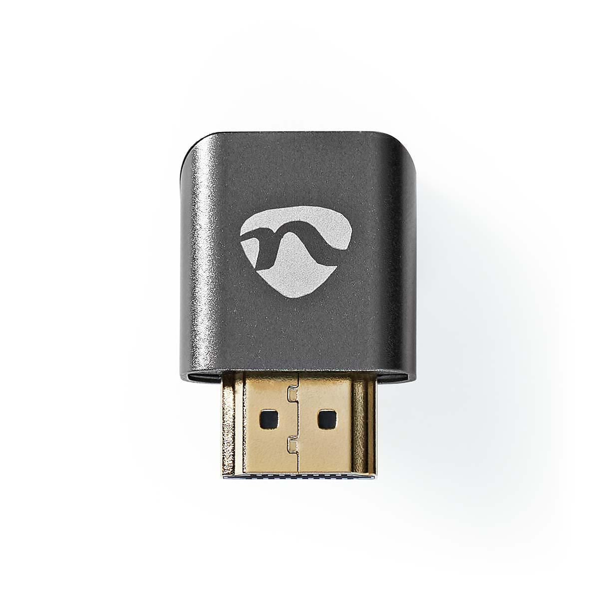 Nedis 270° HDMI Female to HDMI Male 270 Degree Coupler Gold Plated Gunmetal ARC - CVTB34902GY