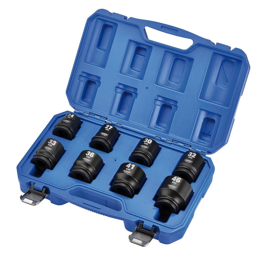 Draper HI-TORQ Metric Impact Socket Set, 3/4" Sq. Dr. (8 Piece)