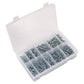 Sealey Self Tapping Screw Asstmt 600pc Countersunk Pozi Zinc AB065STCP