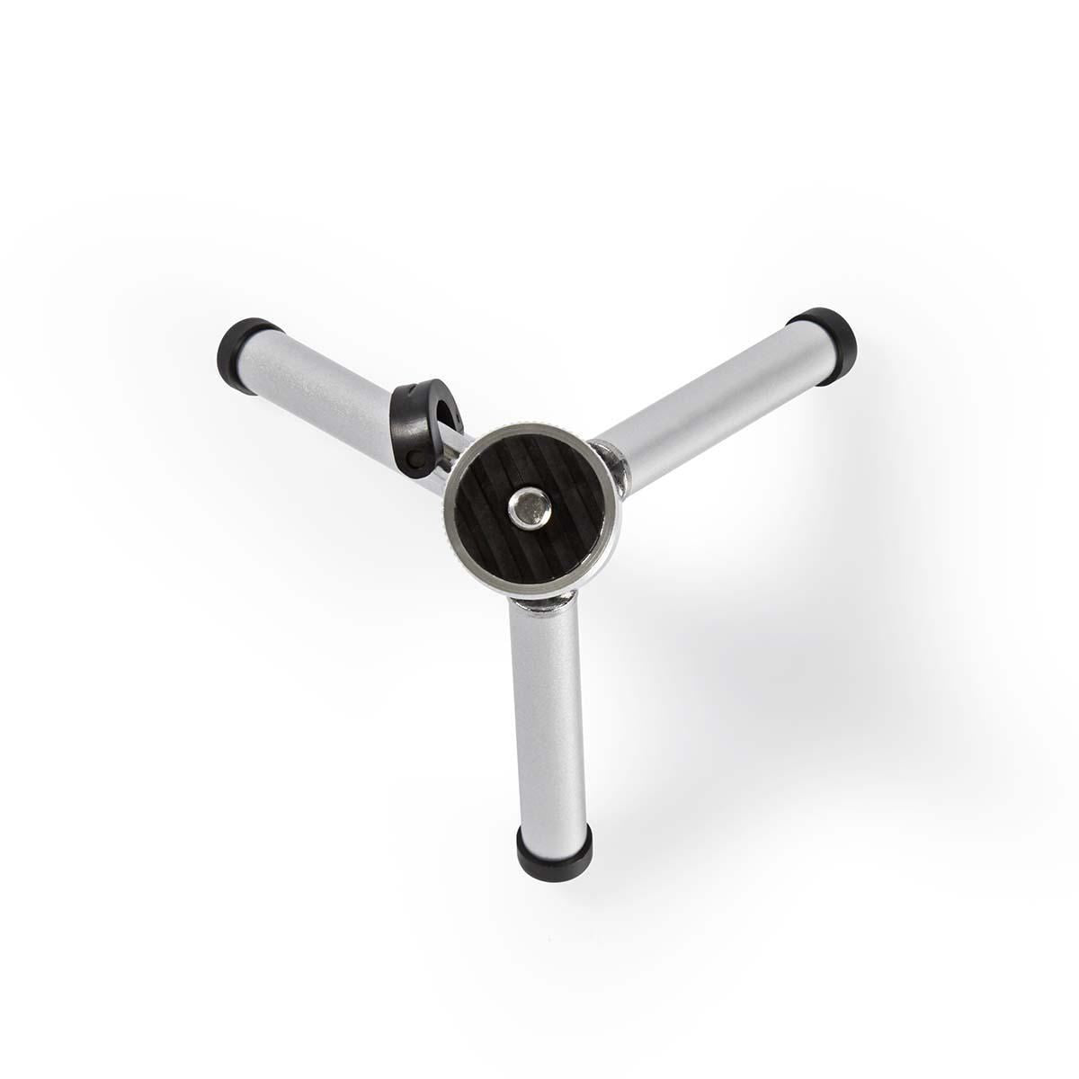 Nedis Mini Tripod Pan & Tilt Max 0.8 kg 134cm Black/Silver TPOD1000GY