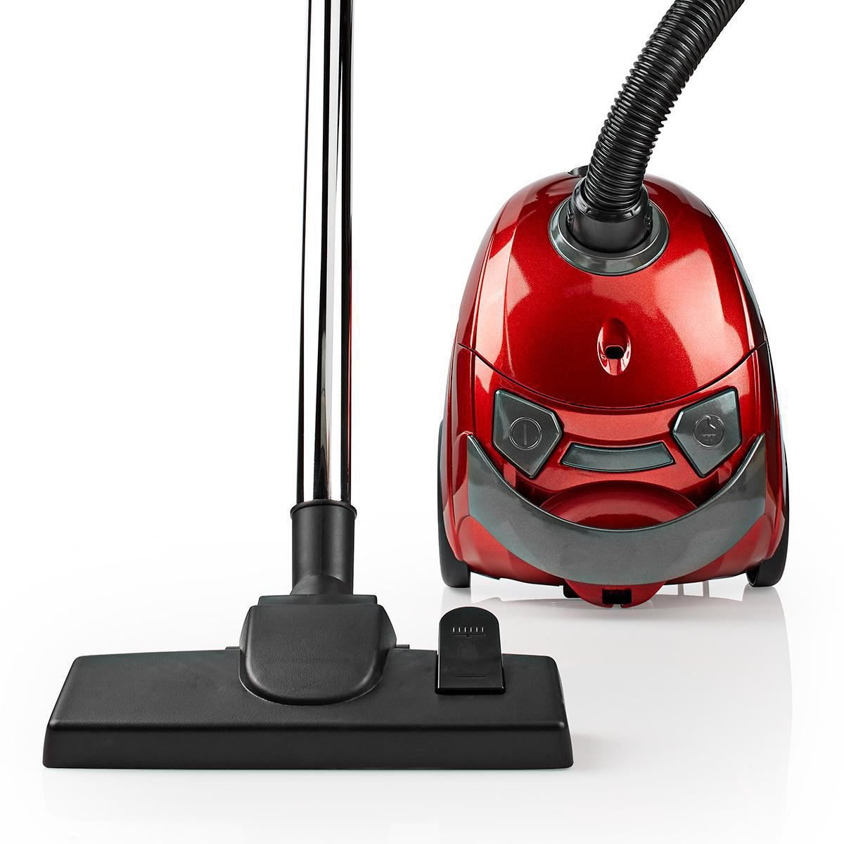 Nedis Vacuum Cleaner With Bag 700W 1.5L Dust Capacity Red - VCBG100RD