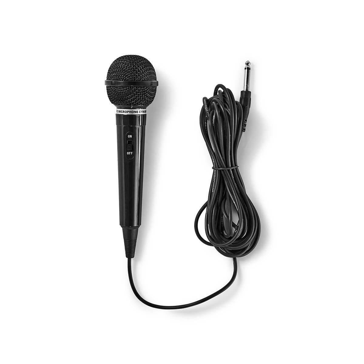 Nedis Wired Microphone -75dB +/-3dB Sensitivity 80 Hz to 12 kHz 5.0 m MPWD01BK