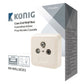 Konig End type wallbox TV/FM/SAT - SWBX100WT