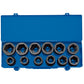 Draper 3/4" Sq. Dr. Combined mm/AF Impact Socket Set in Metal Case (12 Piece) - 83280
