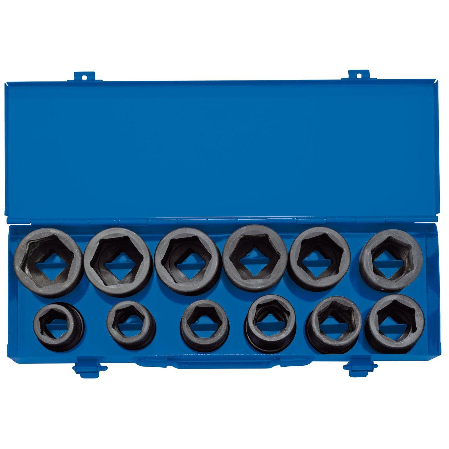 Draper 3/4" Sq. Dr. Combined mm/AF Impact Socket Set in Metal Case (12 Piece) - 83280