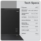 Baridi Freestanding Chest Freezer 299L Capacity - Black DH261