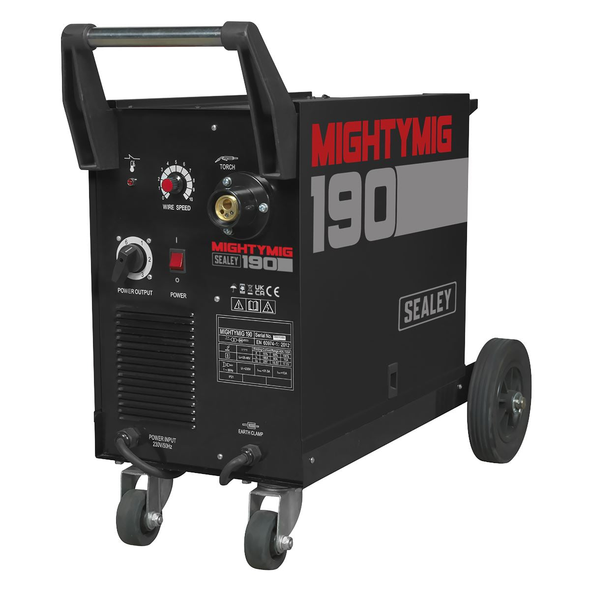 Sealey Professional Gas/No-Gas MIG Welder 190A with Euro Torch MIGHTYMIG190