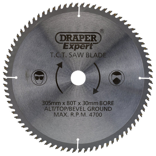 Draper Expert Circular TCT Saw Blade 305mm x 30mm x 80T 80 Tooth 38152