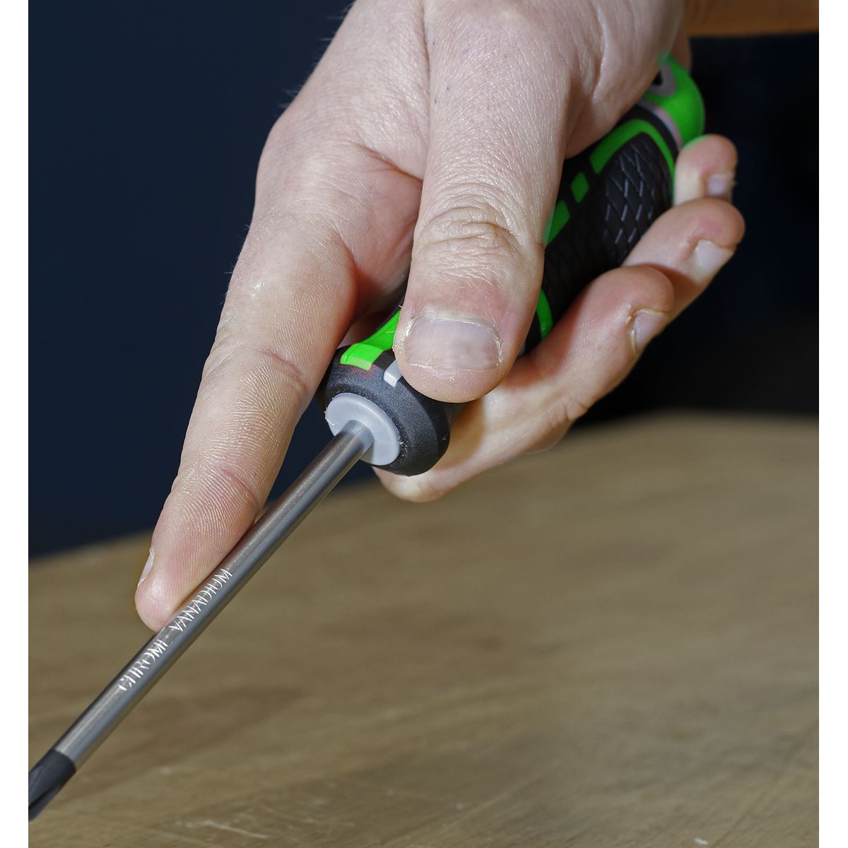 Sealey Screwdriver Set 8pc Security TRX-Star* GripMAX Hi-Vis Green AK4323HV