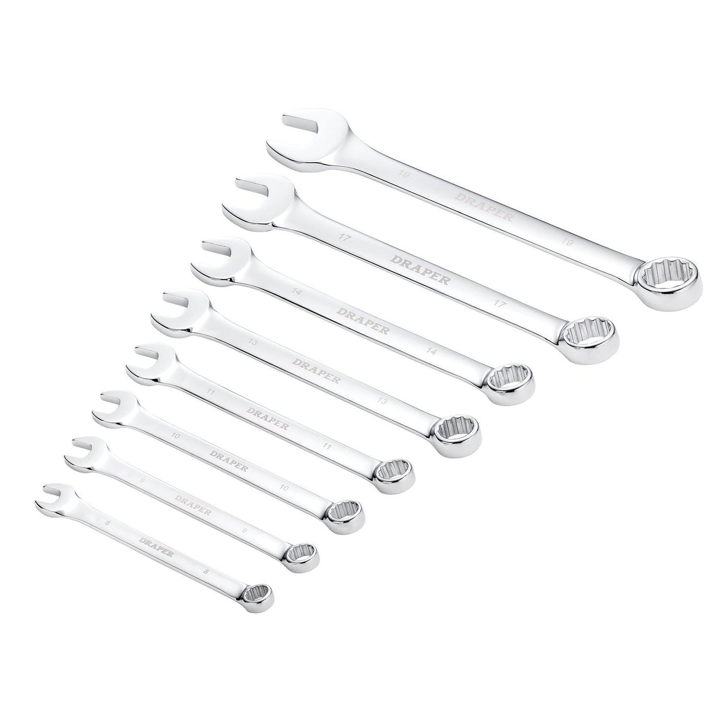 Draper 8Pc.Comb Spanner Set 8-19mm 8233/8/MM