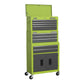 Sealey Rollcab, Mid-Box & Topchest Stack - Hi-Vis Green AP2200BBHVSTACK