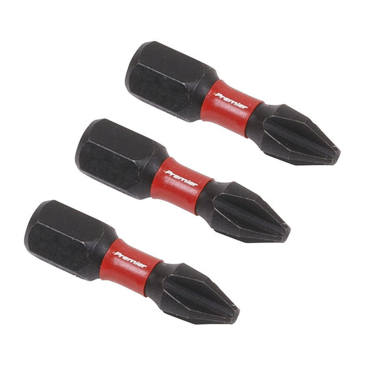 Premier Phillips #2 Impact Power Tool Bits 25mm - 3pc AK8205