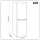 Baridi  60/40 Smart Frost Fridge Freezer 227L Capacity � White DH326