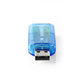 Nedis Sound Card 3D sound 5.1 USB 2.0 Double 3.5mm Connector USCR10051BU
